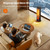 Tower Heaters for Indoor Use, 750W / 1500W Electric Fireplace Heater W / 3D Flame, Heater and Fan Combo 90° Oscillation, Child Lock & Eco Mode, 12h Timer, Remote Control, Home & Office