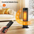 Tower Heaters for Indoor Use, 750W / 1500W Electric Fireplace Heater W / 3D Flame, Heater and Fan Combo 90° Oscillation, Child Lock & Eco Mode, 12h Timer, Remote Control, Home & Office