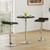 Adjustable Swivel Bar Stools Set of 4, Thickened PU Leather Counter Height Bar Chairs with 360° Rotation & Air Lift, 330LBS Capacity for Home Bar, Kitchen Island, Cafe (Black)