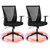 2 Pack Home Office Chair Ergonomic Desk Chair Mesh Computer Chairs with Armrests Executive Rolling Wheels Swivel Heavy Duty Chairs Office, Home, Black