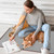 PVC 110V Heated Floor Mat Heater for Foot Warmer Under Desk 31.5 x 20 Inch Electric Heating Pad Energy Saving Carpet Pad Indoor Floor Heated Rug for Home Office Bathroom House Gray