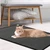PVC 110V Heated Floor Mat Heater for Foot Warmer Under Desk 31.5 x 20 Inch Electric Heating Pad Energy Saving Carpet Pad Indoor Floor Heated Rug for Home Office Bathroom House Black