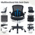 Kids Desk Chair,Ergonomic Study Chair with Adjustable Height,Swivel Mesh Desk Chair with Wheels,Home Office Chair for Children in Home Bedroom Black