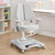 Kids Desk Chair,Ergonomic Chair: Height-Adjustable, Double Back Support – Multifunctional for Study/Work/Dining | Ideal for Kids, Petite Adults – Ultra-Comfy (Bedrooms, Schools, Offices)(Grey)