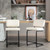 Bar Stools Set of 3,Counter Height Bar Stools Barchairs,24 inch Tall Bar Stool with Back,Barstools Bar Height Set of 3,Kitchen Counter Stools Modern Velvet Barstools for Island Dining Party
