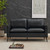 Modern Leather Loveseat Set, Upholstered Couch for Guest, Mid-Century Accent Chairs for Living Room Comfy, Couches for Small Spaces, Sofa Chair Reading Chair for Waiting Room.