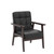 Accent Chairs Set of 2, Mid Century Modern Accent Chair, Retro Wood and Leather Armchairs Side Chair, Lounge Reading Comfy Arm Chair for Living Room, Bedroom, Office