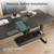 Keyboard Tray Height Adjustable, Swivel Tilt Computer Keyboard Drawer Under Desk, 25x9.13'' Sliding Keyboard & Mouse Platform with Mouse Pad for Typing, Black
