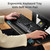 Keyboard Tray Height Adjustable, Swivel Tilt Computer Keyboard Drawer Under Desk, 25x9.13'' Sliding Keyboard & Mouse Platform with Mouse Pad for Typing, Walnut