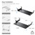 Adjustable Keyboard Tray Under Desk, 28x11 Inch Large Slide Out Keyboard & Mouse Platform Tray, Wooden Pull Out Computer Keyboard Drawer for Typing Home Office Desk, Black