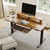 Adjustable Keyboard Tray Under Desk, 28x11 Inch Large Slide Out Keyboard & Mouse Platform Tray, Wooden Pull Out Computer Keyboard Drawer for Typing Home Office Desk, Walnut