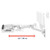 Upgraded LX Pro Premium Keyboard Arm, Wall Mount Adjustable Keyboard Tray – White