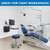 Wall Mounted Sit-Stand Single Monitor Workstation with Gas Spring Arm, Keyboard Tray & CPU Holder, 19.9” Height Adjustment, 41” Extension, VESA 75x75 100x100, MI-7905
