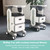 Professional Utility Cart with Wheels - Rolling Dental Office Cart with Drawers - Medical Trolley for Cavitation Machine, Esthetician Supplies, Lab Tools - Salon Trolley