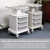 Professional-Grade 3-Drawer Utility Cart on Wheels - Trolley Cart w/ 3 Drawers & Utility Desk - Mobile Storage Cart, Cavitation Machine, Salon Supplies - Max 50kg/110lb Load…