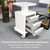 Professional-Grade 3-Drawer Utility Cart on Wheels - Trolley Cart w/ 3 Drawers & Utility Desk - Mobile Storage Cart, Cavitation Machine, Salon Supplies - Max 50kg/110lb Load…