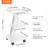Lab Trolley, Rolling Lab Cart with Built-in Socket, 3-Layer Metal Mobile Trolley, Tray Rolling Clinic Cart with Swivel Wheels, 220 lbs Weight Capacity, for Lab, Clinic, Beauty and Salon
