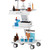 Trolley Cart with Swivel Wheels, 3-Layer Mobile Esthetician Cart, Steel Metal Rolling Tray for Lab, Clinic, Beauty and Salon, 220 lbs Weight Capacity