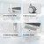 Medical Trolley Cart with Laptop Tray, Mobile Dental Clinic Workstation with Oral Scanner Holder for Hospitals Beauty Salon and Labs