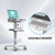 Medical Trolley Cart with Laptop Tray, Mobile Dental Clinic Workstation with Oral Scanner Holder for Hospitals Beauty Salon and Labs