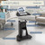 Sit-to-Stand Mobile Medical Laptop Computer Cart, Black, Adjustable Height, B005