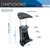 Sit-to-Stand Mobile Medical Laptop Computer Cart, Black, Adjustable Height, B005