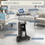 Sit-to-Stand Rolling Adjustable Height Laptop Cart with Storage, Graphite, 22 x 16 x 46