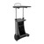 Sit-to-Stand Rolling Adjustable Height Laptop Cart with Storage, Graphite, 22 x 16 x 46