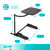 Wonder Tray, Adjustable Swivel Table, Extra-Large Computer Stand, Couch Desk & Gaming Bench, TV-Trays for Eating on Couches, Chairs, Recliners with Laptop Wedges and Cup Holder, XL, Black
