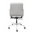 Padded Management Office Chair - Mid Back Desk Chair with Arm Rest, Swivel & Cushion Availability, Made of Faux Leather, Grey, Computer Chair