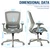 Mesh Office Chair,Ergonomic Computer Desk Chair,Sturdy Task Chair- Adjustable Lumbar Support & Armrests,Tilt Function,Comfort Wide Seat,Swivel Home Office Chair (Grey Frame Grey Mesh)