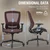 Mesh Office Chair,Ergonomic Computer Desk Chair,Sturdy Task Chair- Adjustable Lumbar Support & Armrests,Tilt Function,Comfort Wide Seat,Swivel Home Office Chair (Red)