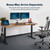 Classic Electric Standing Desk - Desk Height Adjustable Sit/Stand Desk - Dual Motor with Memory Presets, Stable Legs - Gaming, Home Office Workstation - 72x30 (Butcher Block/Slate Legs)
