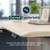 ComfortEdge 80x60 L-Shape Electric Standing Desk – Height Adjustable Sit-Stand Desk for Corner Office with Reversible Left/Right Design + Light Wood/White Legs (Ships in 3 Boxes)
