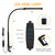 LED Desk Lamp with Clamp, Eye-Caring Clip on Lights for Home Office, 3 Modes 10 Brightness, Long Flexible Goose-Neck, Metal, Swing Arm Architect Task Table Lamps with USB Adapter, Black