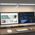 Led Desk Lamp for Office Home - Eye Caring Architect lamp with Clamp,Dual Screen Computer Monitor Work Smart Light: 24W 5 Color Flexible Adjustable Lighting Table Lamp for Study White