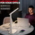 LED Desk Lamp for Home Office, Eye-Caring Light with 4 Color Modes & Touch Control, USB A+C Charging Ports, Adjustable Rotating Head with Timer for Reading, Bedroom & Small Desks