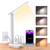 Small LED Desk Lamp Power Strip 5ft Extension Cord with 3 Outlets 4 USB Ports(2 USB C), 4 Modes, 5 Level Touch Lamp Study Reading Light, Home Office Bedroom College Dorm Room Essentials,White