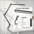 Desk Lamp for Home Office, Eye Comfortable LED Desk Light for Long Hours, Adjustable Swing Arm with Memory Function, Black