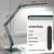 LED Desk Lamp with Slim Base - Adjustable Swing Arm Desk Light, Dimmable, Timer, Eye Protection, Memory Function, 1300LM, 12W, Green