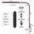 LED Desk Lamp - Desk Light for Home Office - Flexible Gooseneck - 5 Color Modes X 11 Brightness Levels - 1300LM - Timmer & Memory Function - 12W Clip on Light - Red