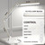 LED Desk Lamp with Slim Base - Adjustable Swing Arm Desk Light, Dimmable, Timer, Eye Protection, Memory Function, 1300LM, 12W, White