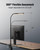 LED Desk Lamp for Office Home, Eye-Caring Desk Light with Adjustable Gooseneck, 12W Touch Control Dimmable Brightness, Architect Clamp Lamp with USB Adapter, Grey
