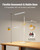LED Desk Lamp for Home Office, Eye-Caring Desk Light with Base, 12W Touch Control 3 Colors Dimmable Brightness, Gooseneck Architect Lamp for Computer Monitor Reading Workbench, White