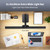 LED Desk Lamp, 24W Architect Desk Lamps with Base 31.5" Wide Home Office Lights 1800LM Extra Bright Table Lighting with Adjustable Lights, 5 Color Modes, Studio Work Lamp for Task, Drafting