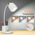 LED Desk Lamp with USB Charging Port Touch Control 3 Color Modes, Stepless Dimming,Eye-Caring LED Table Lamp for Home,Office,Bedroom,Reading,Work,Study,Gooseneck Lamp, 5V, 2.4A
