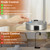 Industrial Table Lamps for Bedrooms Set of 2 - Fully Dimmable Bedside Lamps with USB A and C Ports and Outlet, Nickel Nightstand Lamps with Glass Shade for Living Room, Desk Lamps for Office Reading