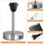 Bedside Lamp with USB Port - Touch Control Table Lamp for Bedroom Wood 3 Way Dimmable Nightstand Lamp with Round Black Shade for Living Room, Dorm, Home Office (LED Bulb Included) (Blacl2)