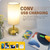 Bedside Lamp with USB port - Touch Control Table Lamp for Bedroom Wood 3 Way Dimmable Nightstand Lamp with Round Pleated Shade for Living Room, Dorm, Home Office (LED Bulb Included) (Pleated)