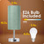 Bedside Lamp with USB Port - Touch Control Table Lamp for Bedroom 3 Way Dimmable Nightstand Lamp with Round Denim Fabric Shade for Living Room, Dorm, Home Office (LED Bulb Included)